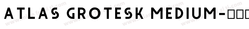 Atlas Grotesk Medium字体转换